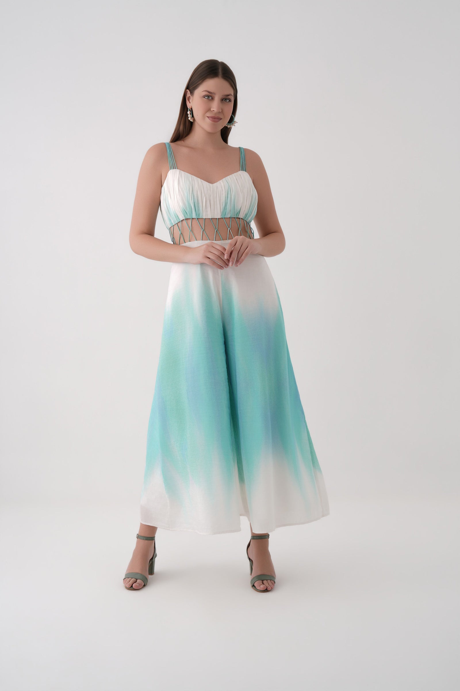 Serene Tides Jumpsuit in Bright White