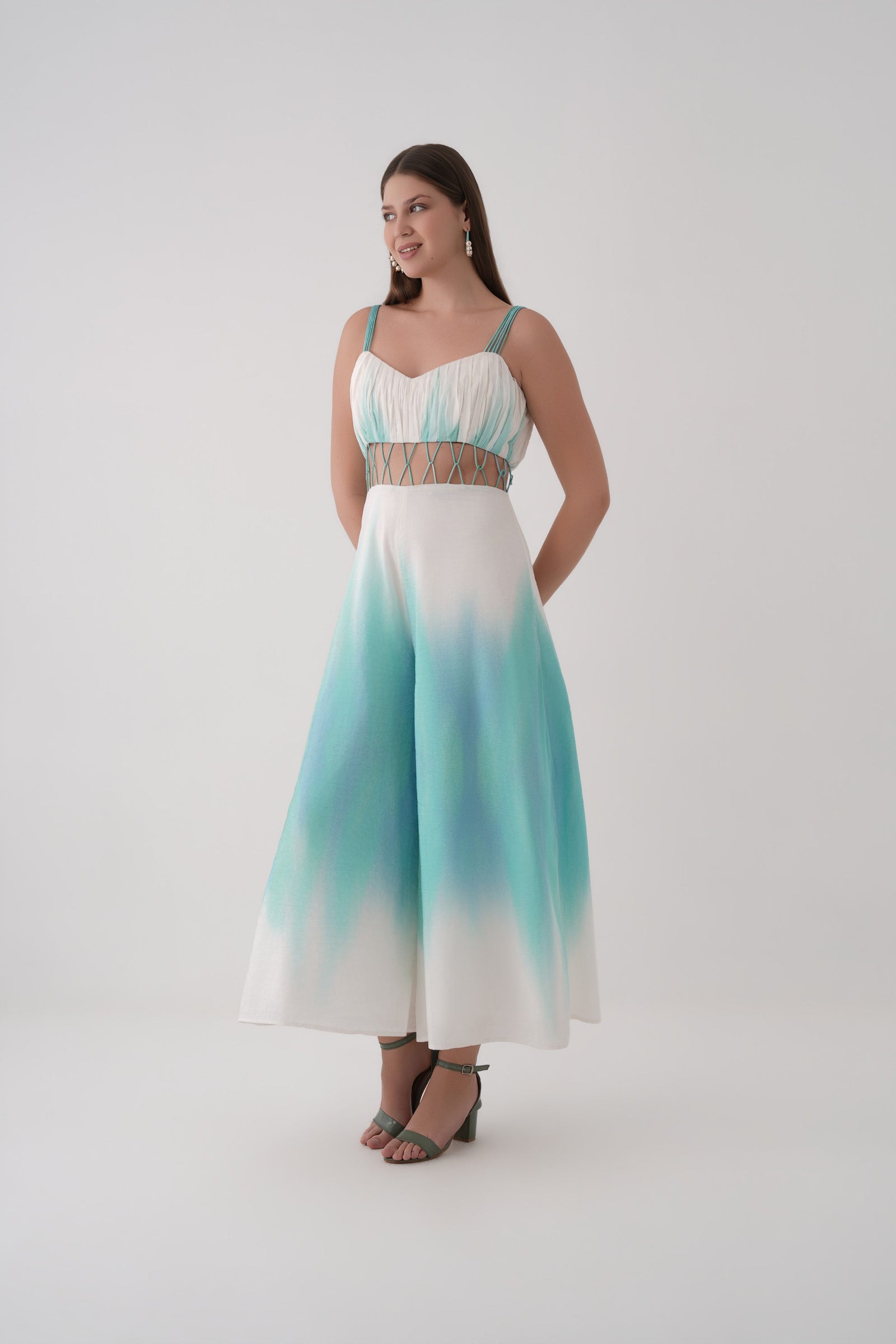Serene Tides Jumpsuit in Bright White