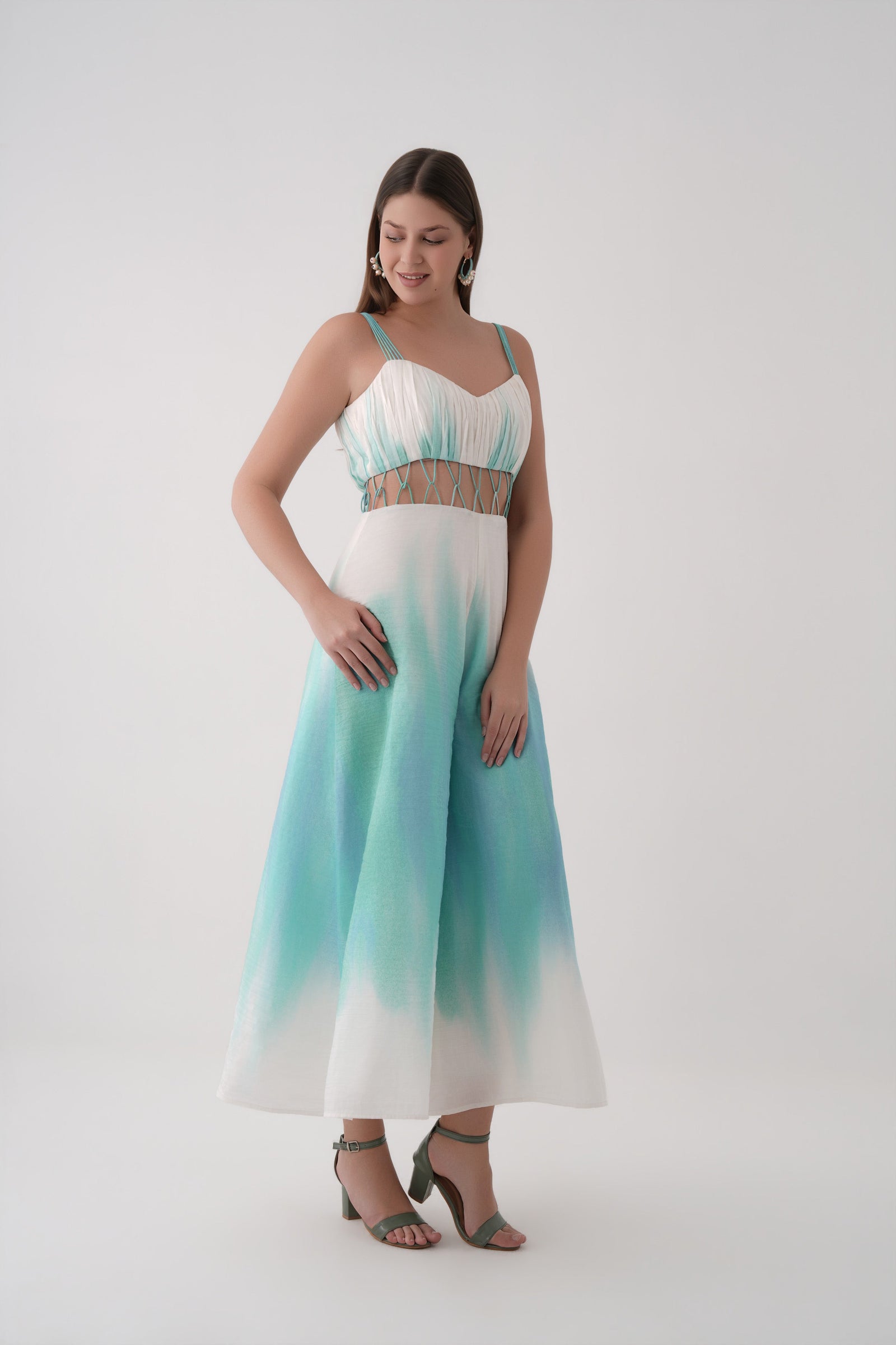 Serene Tides Jumpsuit in Bright White