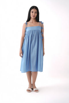 Tassel Straps Midi Dress
