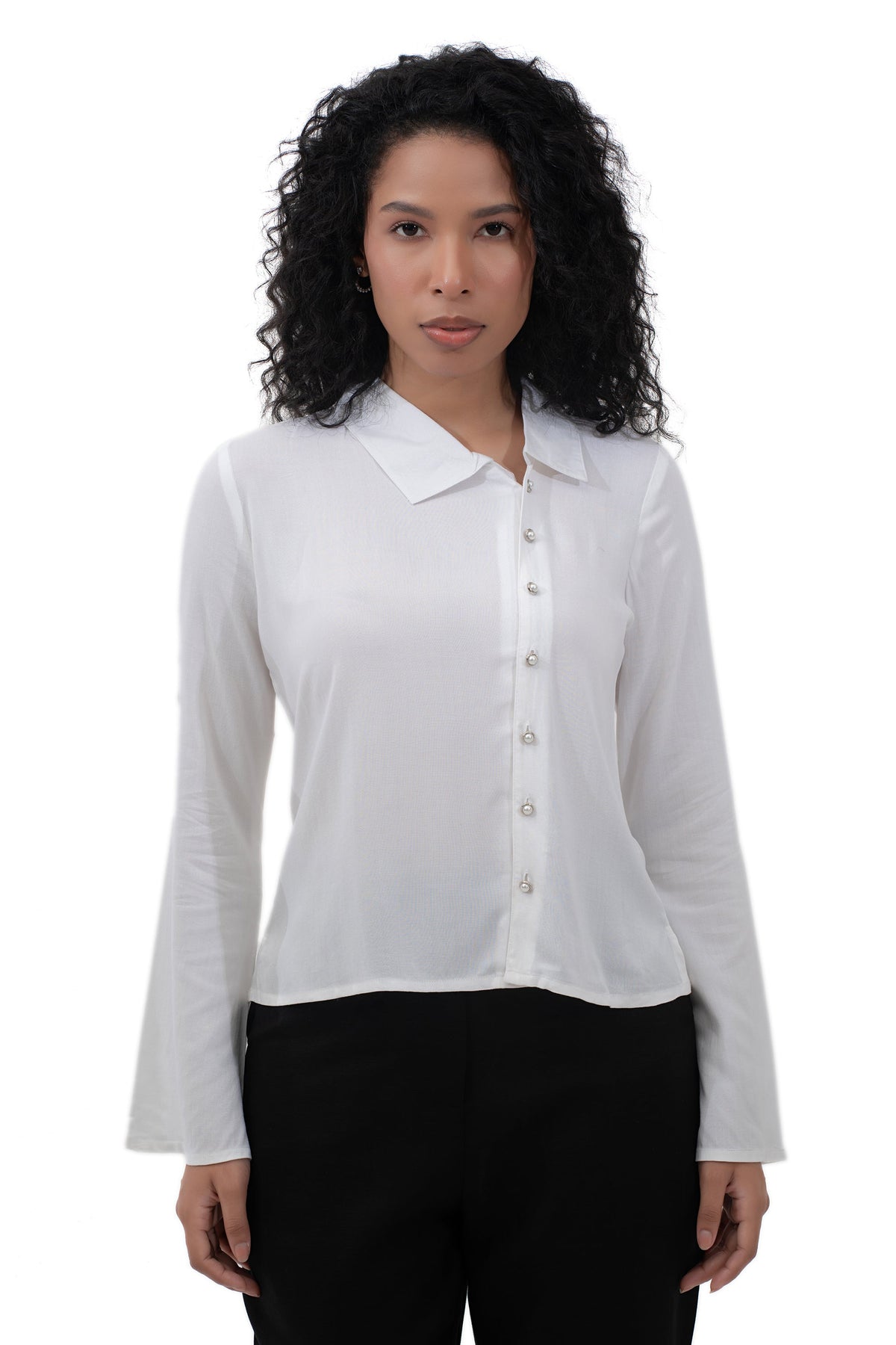Asymmetrical Placket Shirt