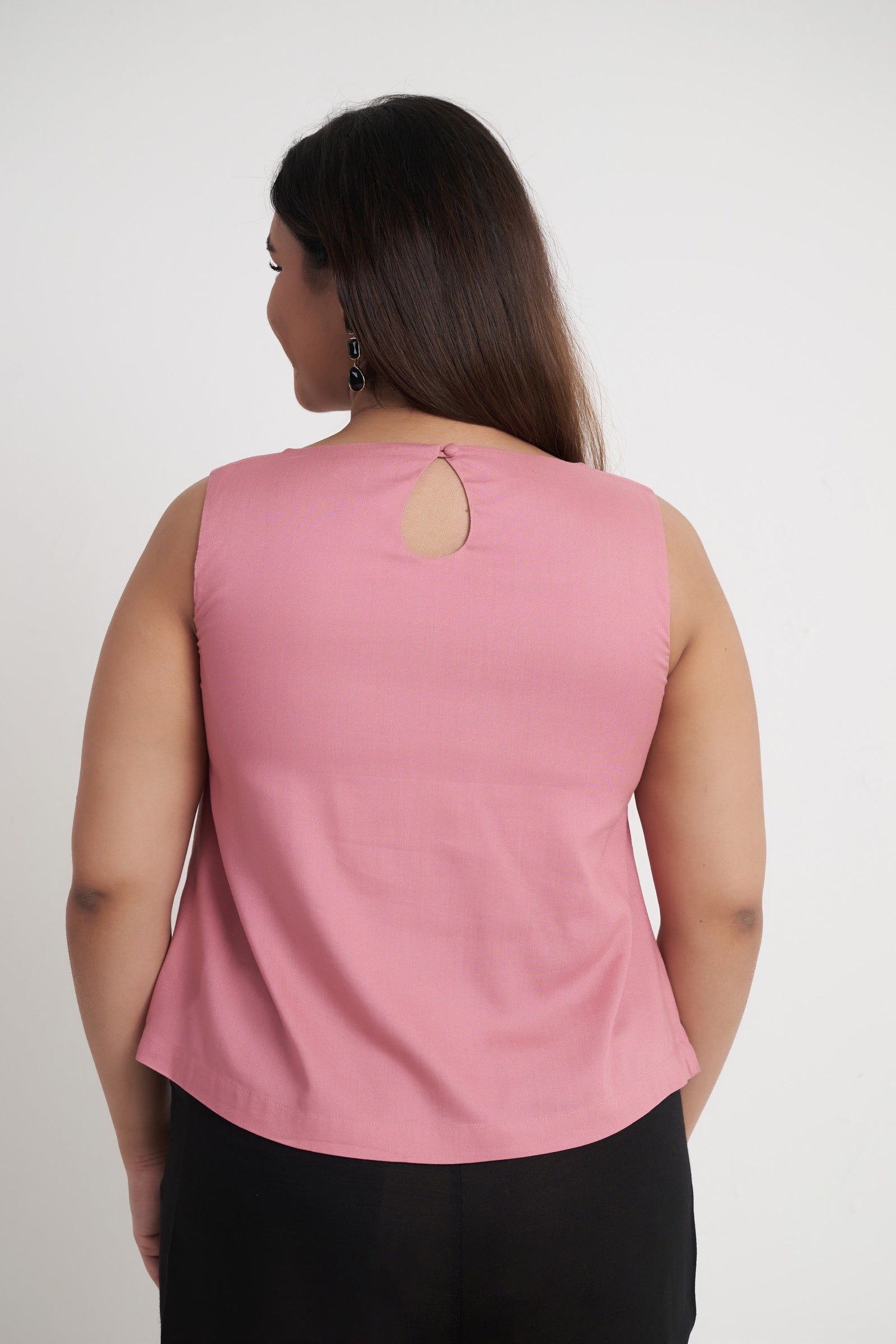 Beaded Embroidered Sleeveless Top