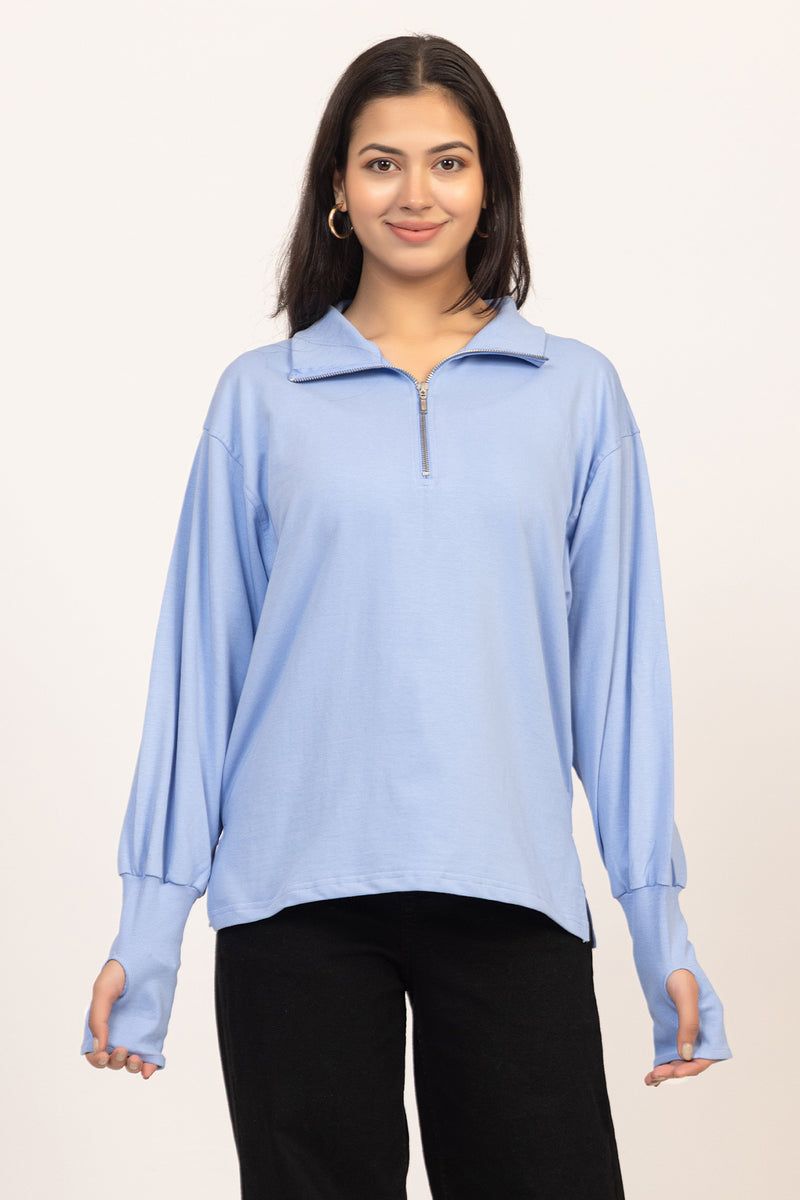 Zipper Sweat Shirt