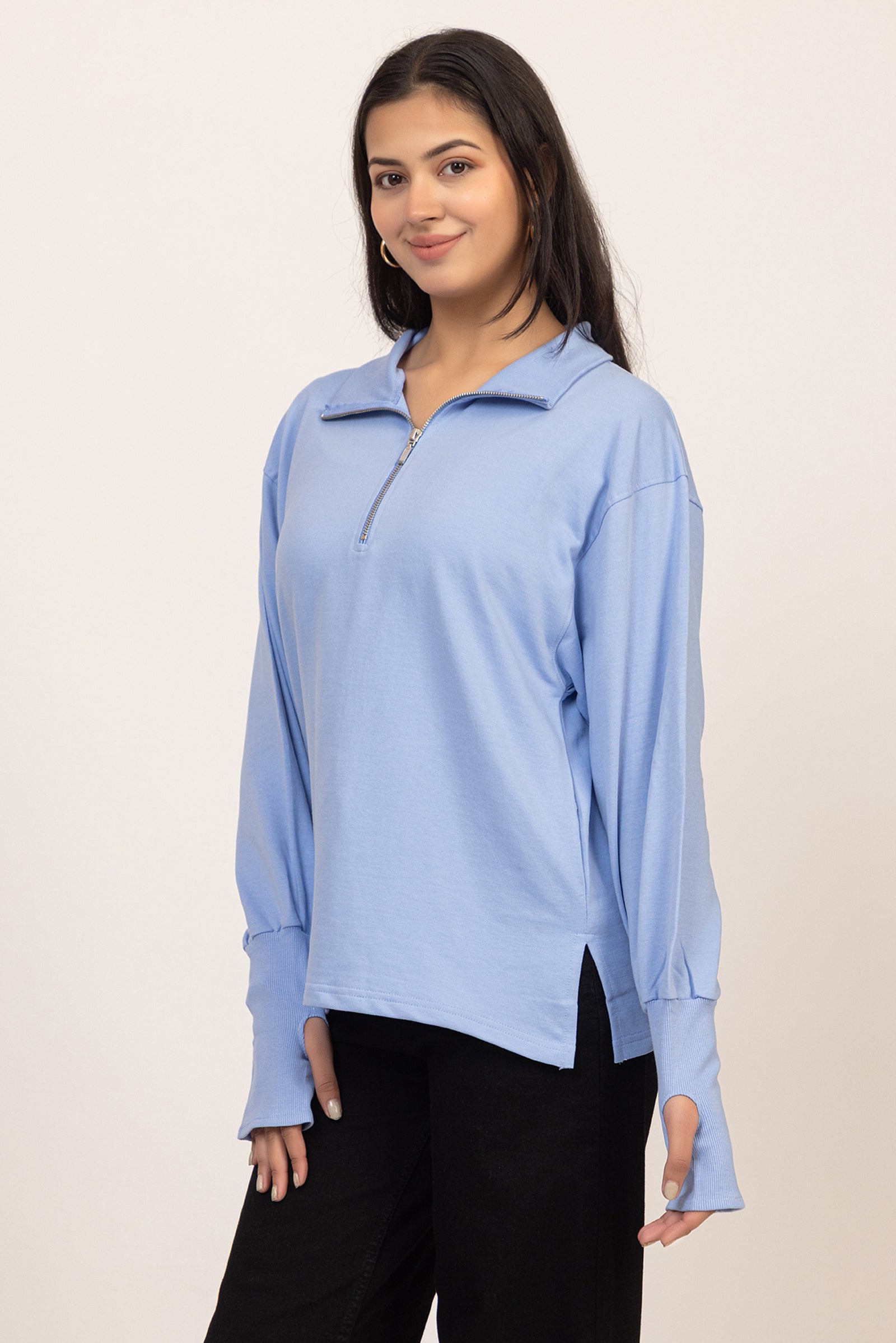 Zipper Sweat Shirt