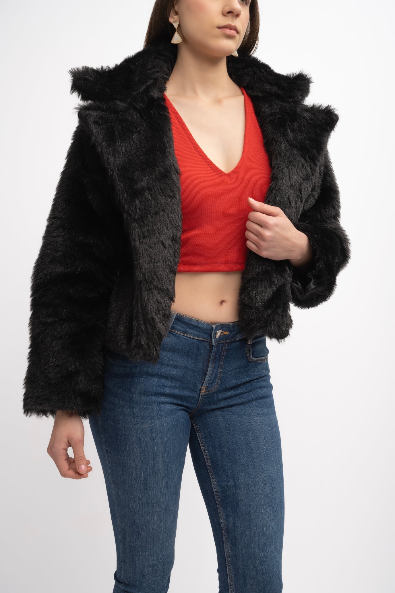 Fur Jacket - Black