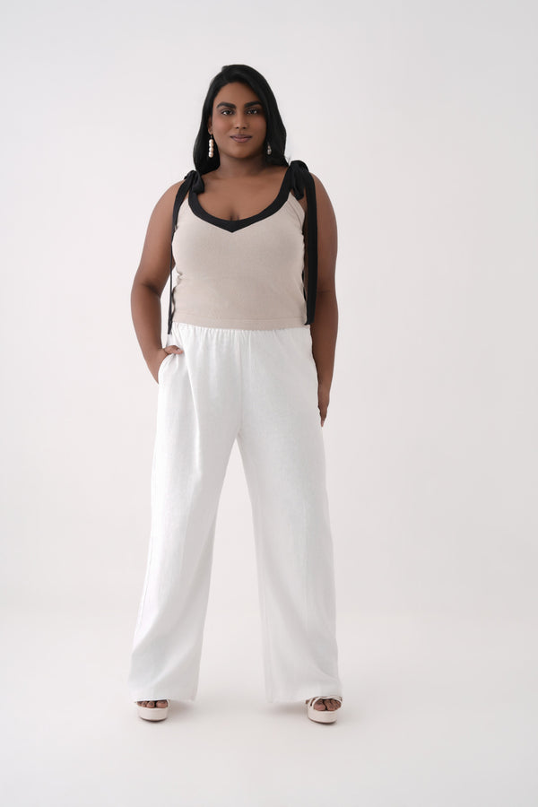 Knitted Tie-up Top