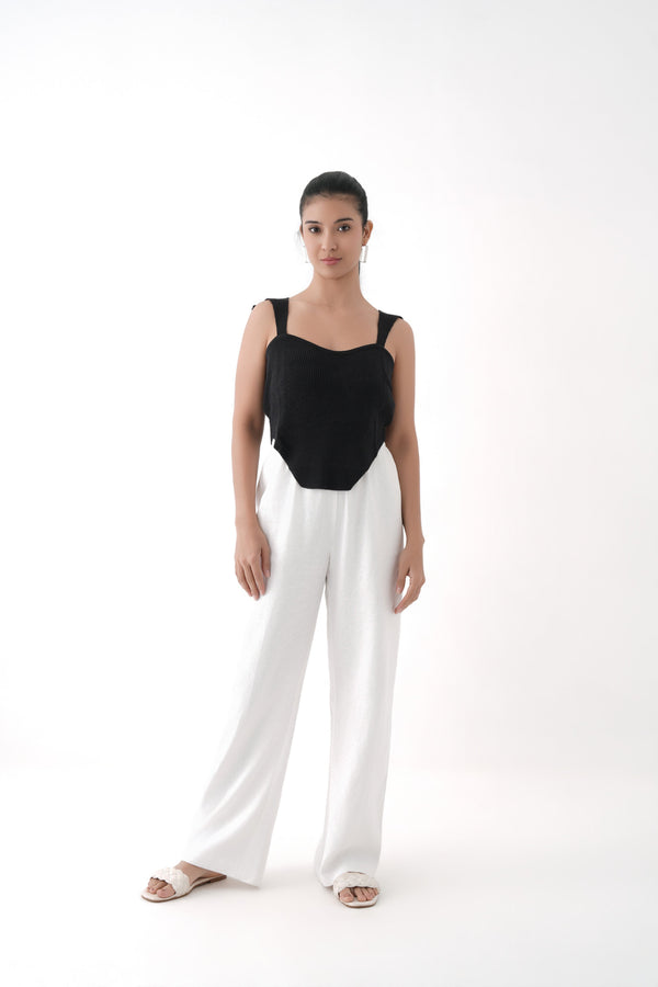 Ribbed Knit Corset Top