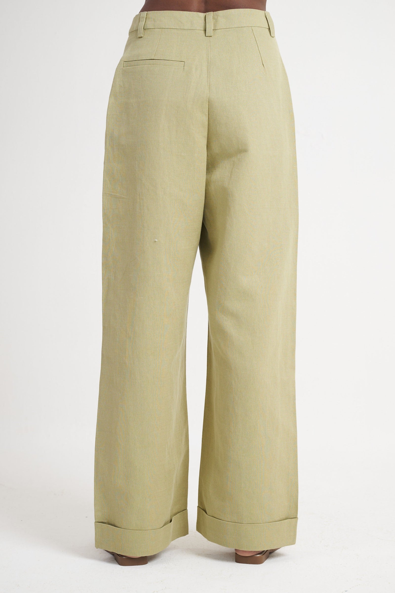 Cuffed Hem Tailored Trouser