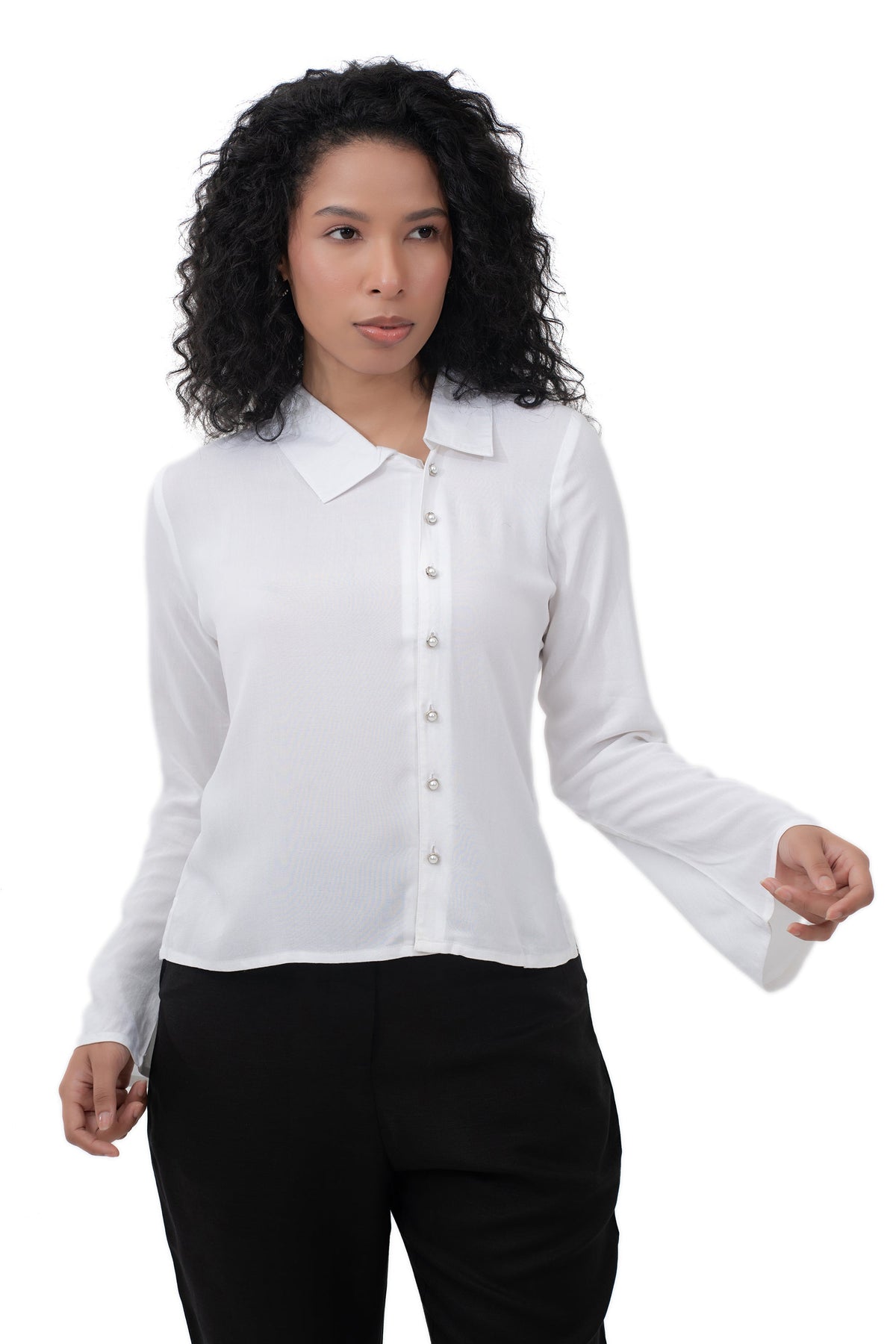 Asymmetrical Placket Shirt