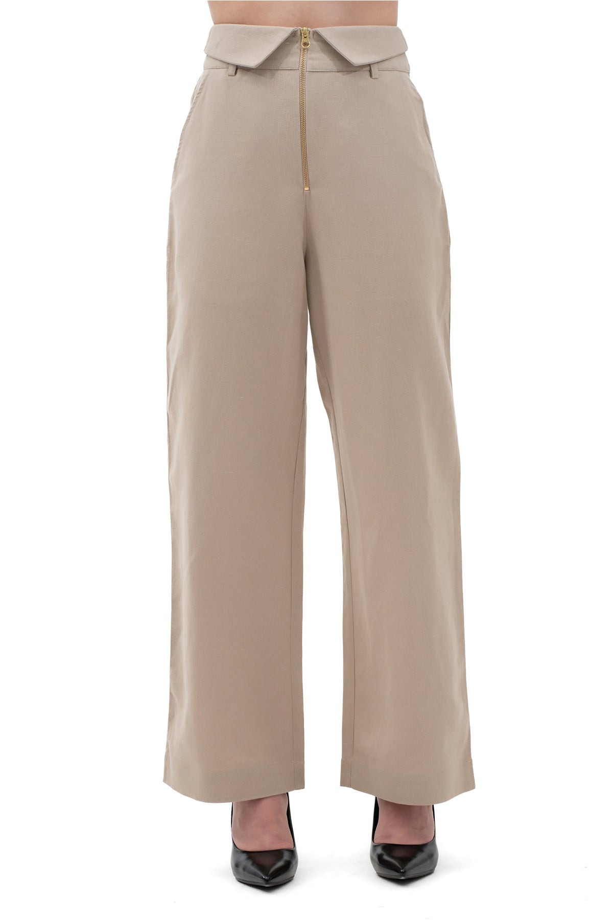 Collared Waist Trouser