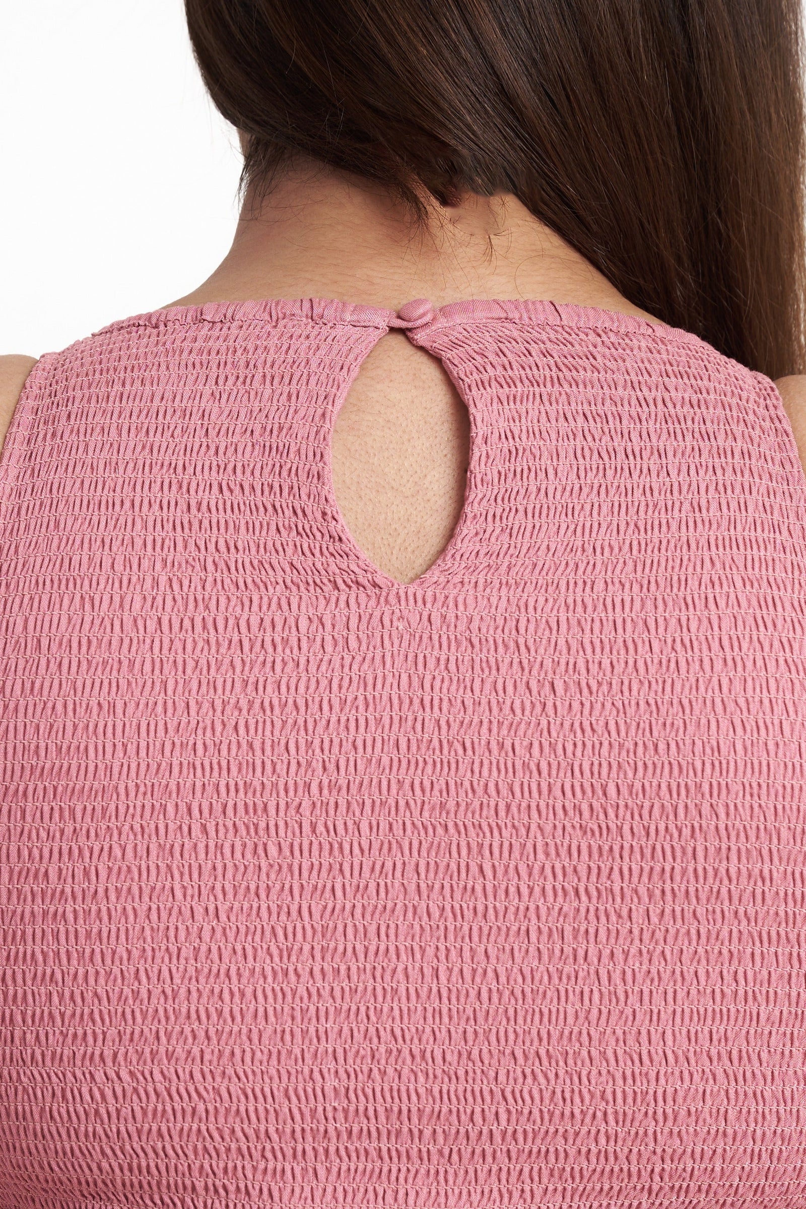 Smocked Halter Crop Top